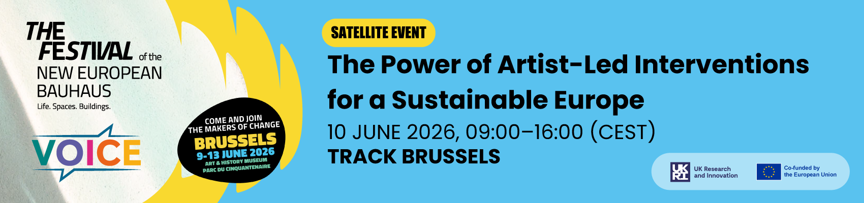 Banner image for The final VOICE event at the New European Bauhaus Festival 2026